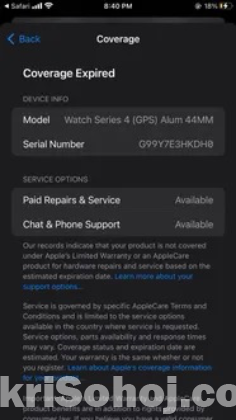 Apple watch Seris 4 44 mm